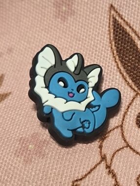 3/$10 Vaporeon Pokémon Croc Charm – Water Eeveelution Jibbit